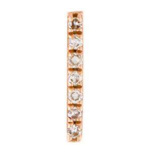 EF COLLECTION 14K YELLOW GOLD DIAMOND SINGLE STUD EARRING